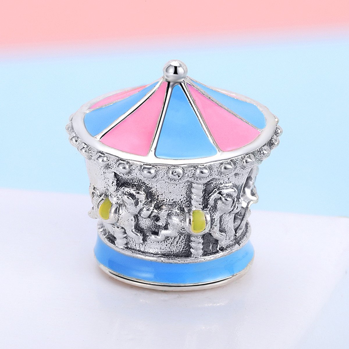 Merry-go-round 925 Sterling Silver Bead Charm - jolics