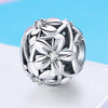 Openwork Flower 925 Sterling Silver Bead Charm - jolics