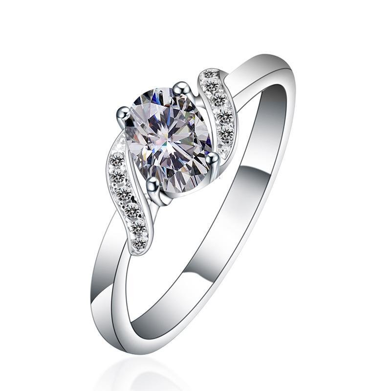 Oval Cut Intertwined Ring - jolics