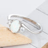 Oval Three Stone Bypass Opal Ring - jolics