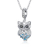 Owl 925 Sterling Silver Dangle Charm - jolics