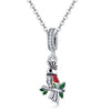 Parrot 925 Sterling Silver Dangle Charm - jolics