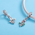 Parrot 925 Sterling Silver Dangle Charm - jolics