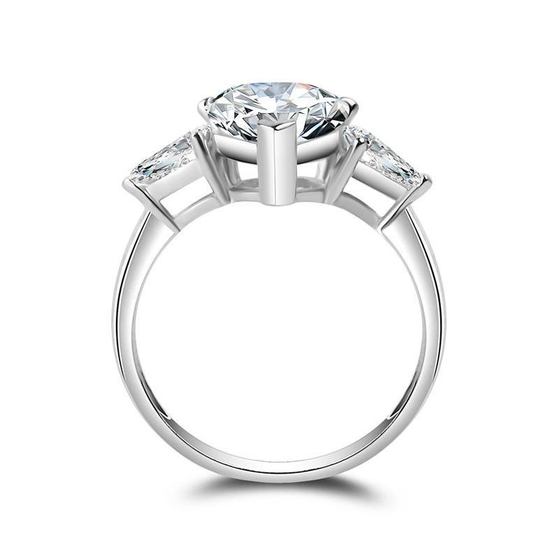 Pear Cut Classic Three Stone Ring - jolics