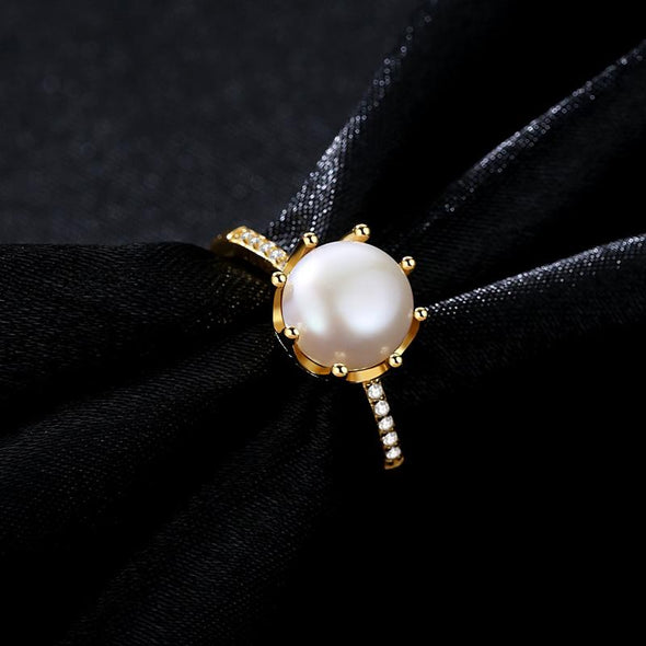 Pearl Gold Open Ring - jolics