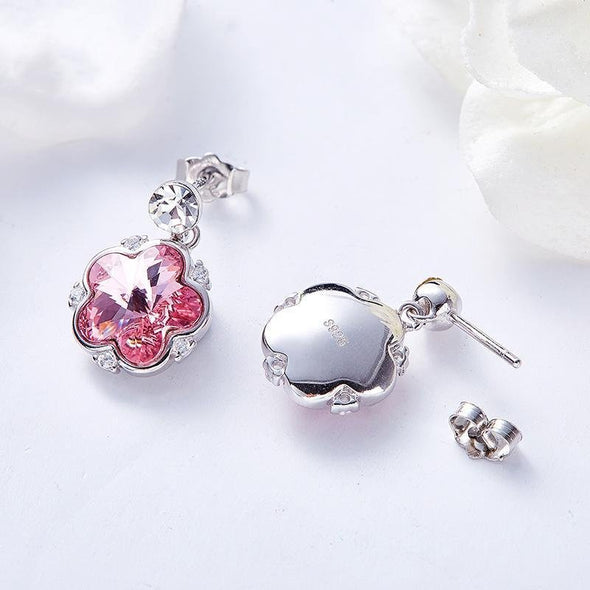 Pink Flower Earrings - jolics