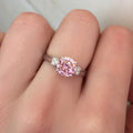 Pink Three Stone Ring - jolics