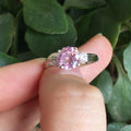 Pink Three Stone Ring - jolics