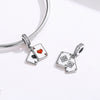 Poker Cards 925 Sterling Silver Dangle Charm - jolics