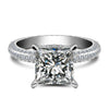 Princess Cut 925 Sterling Silver Ring - jolics