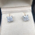 Princess Cut 925 Sterling Silver Stud Earrings - jolics