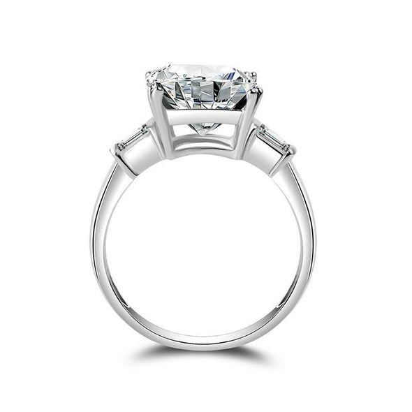 Princess Cut Solitaire Three Stone Ring - jolics