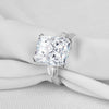 Princess Cut Solitaire Three Stone Ring - jolics