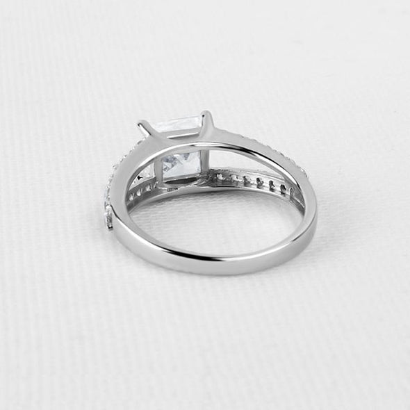 Princess Cut Split Ring - jolics