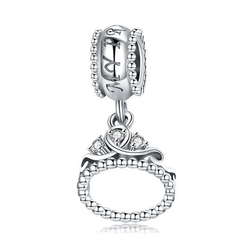 Princess Laurel 925 Sterling Silver Dangle Charm - jolics