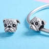 Pug Dog 925 Sterling Silver Bead Charm - jolics