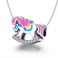 Rocking Horse 925 Sterling Silver Bead Charm - jolics