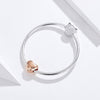 Rose Gold Forever & Always 925 Sterling Silver Bead Charm - jolics