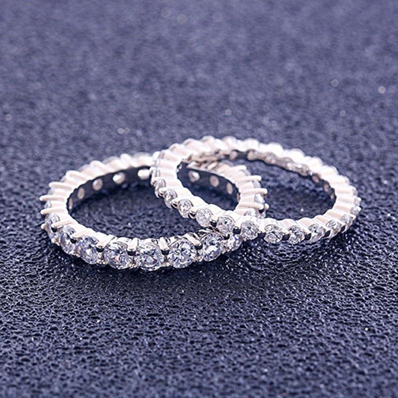 Round Eternity Stacking Band - jolics