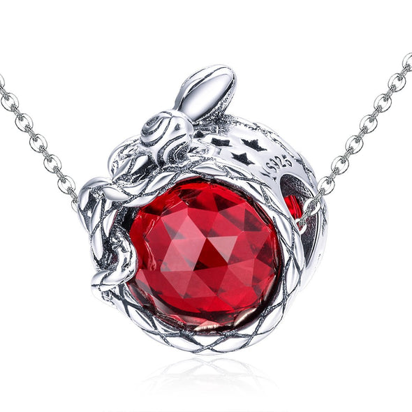 Ruby Stone 925 Sterling Silver Bead Charm - jolics