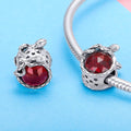 Ruby Stone 925 Sterling Silver Bead Charm - jolics