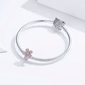 Sakura 925 Sterling Silver Spacer Charm - jolics