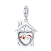 Santa Claus in the House 925 Sterling Silver Dangle Charm - jolics