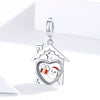 Santa Claus in the House 925 Sterling Silver Dangle Charm - jolics