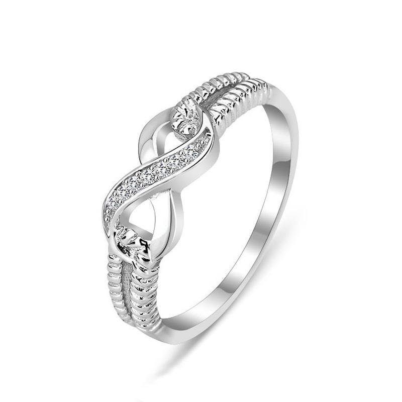 Simple Infinity Accent Ring - jolics