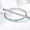 Singing Hearts 925 Sterling Silver Bangle - jolics