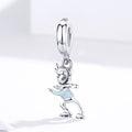 Skating Boy 925 Sterling Silver Dangle Charm - jolics