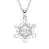 Snowflake Design Pendant Necklace - jolics