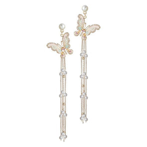 Special Butterfly Tassel Earrings - jolics