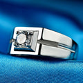 Square 925 Sterling Silver Men Band - jolics