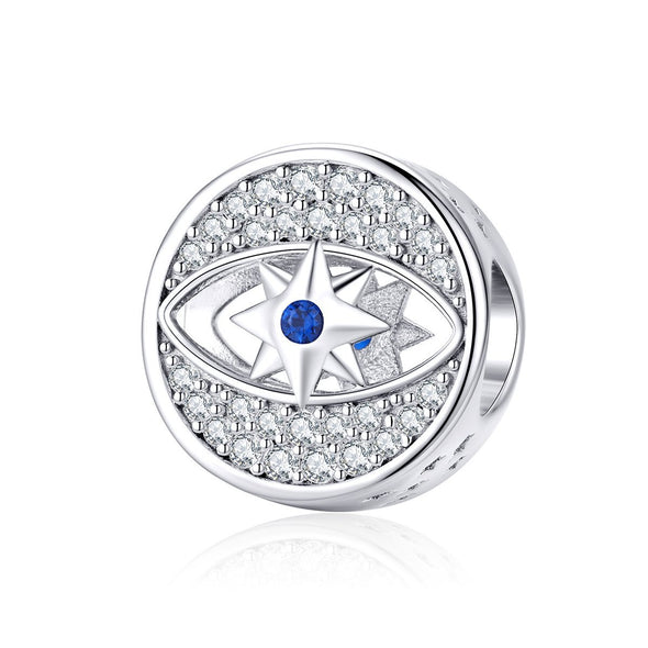 Star in the eye 925 Sterling Silver Bead Charm - jolics