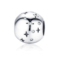 Starry 925 Sterling Silver Bead Charm - jolics