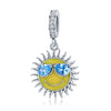 Sun 925 Sterling Silver Dangle Charm - jolics