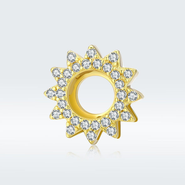 Sunflower 925 Sterling Silver Clip Charm - jolics