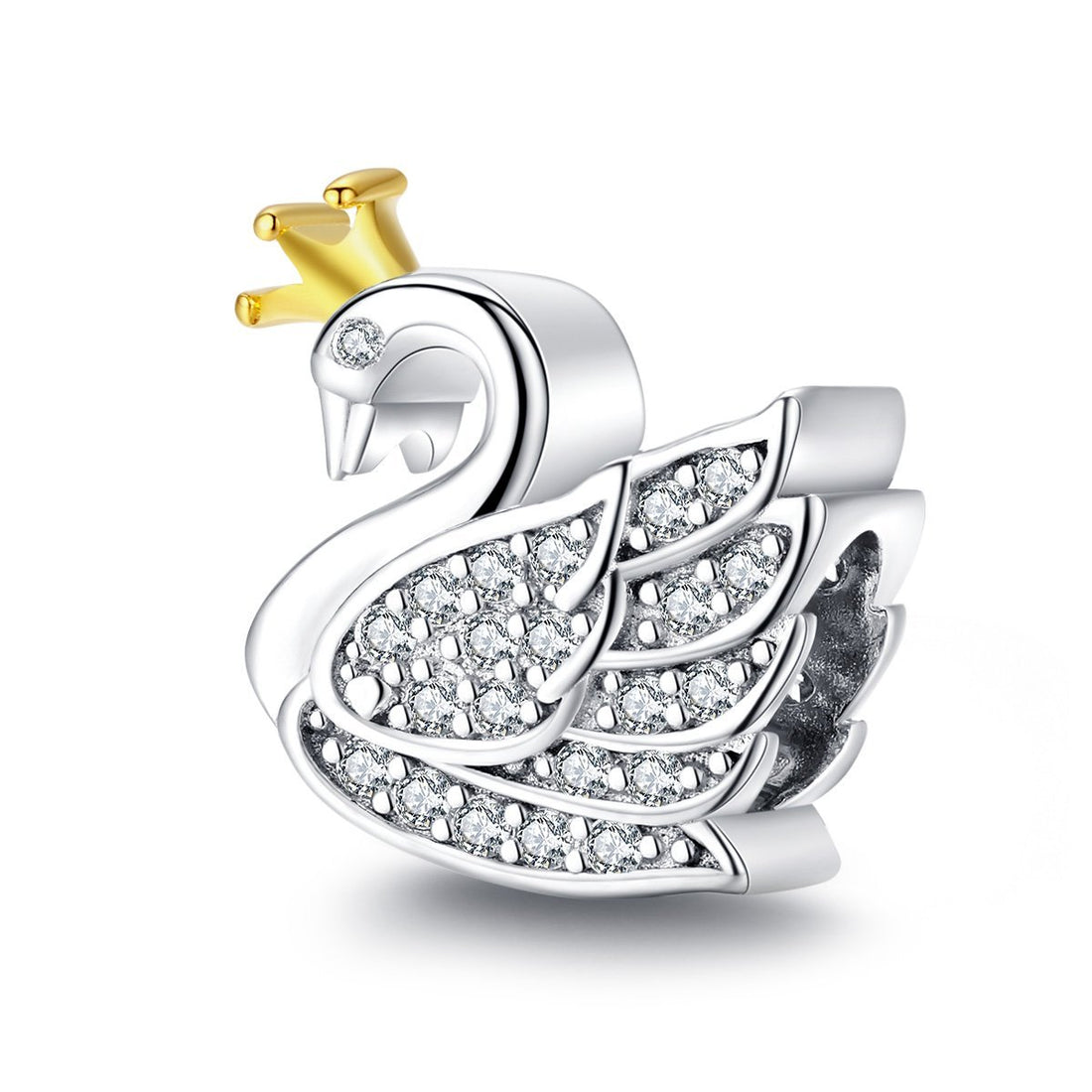 Swan 925 Sterling Silver Charm - jolics