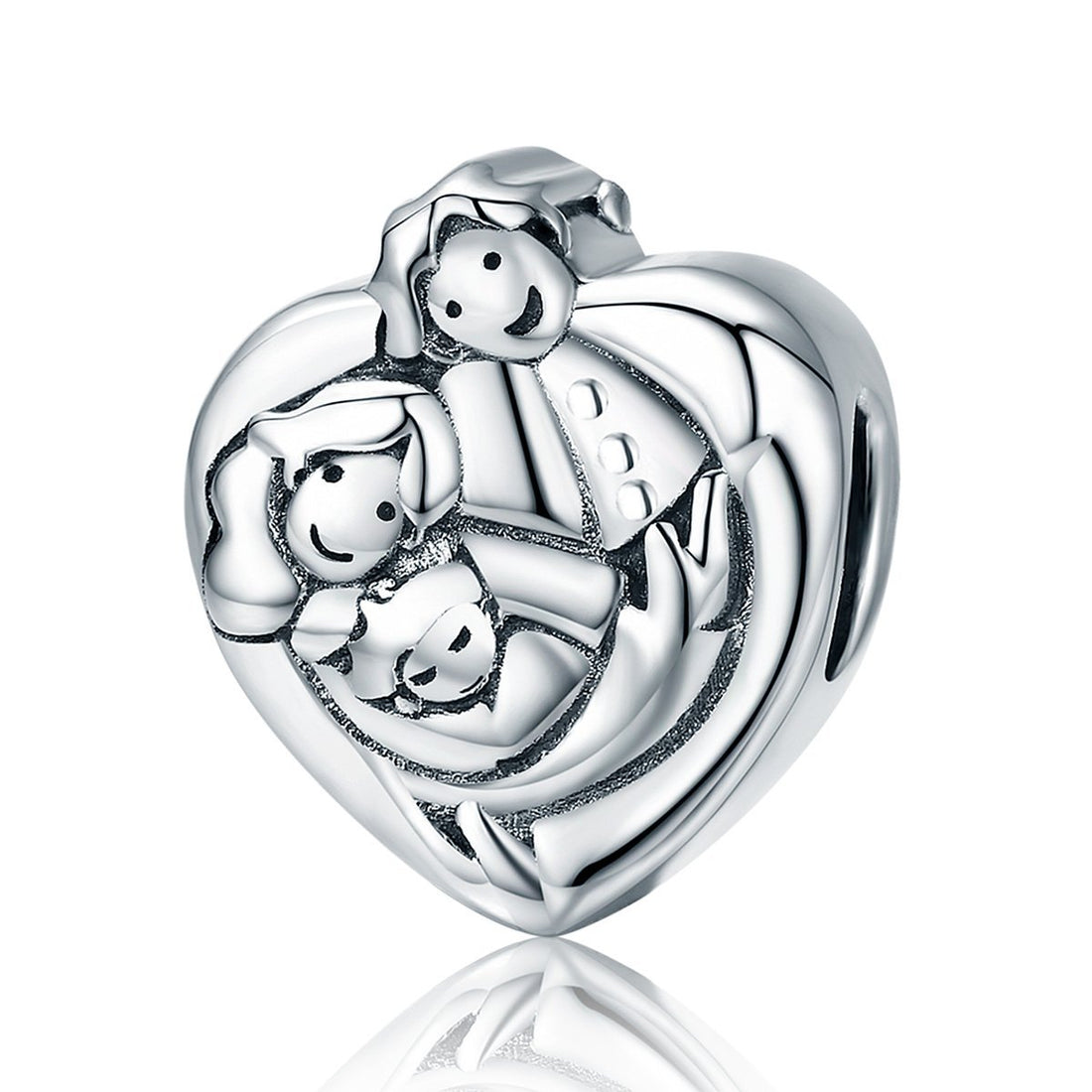 Sweet Family 925 Sterling Silver Charm - jolics