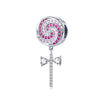 Sweet Lollipop 925 Sterling Silver Dangle Charm - jolics