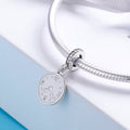 The Happiness Time-Clock 925 Sterling Silver Dangle Charm - jolics