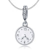 The Happiness Time-Clock 925 Sterling Silver Dangle Charm - jolics