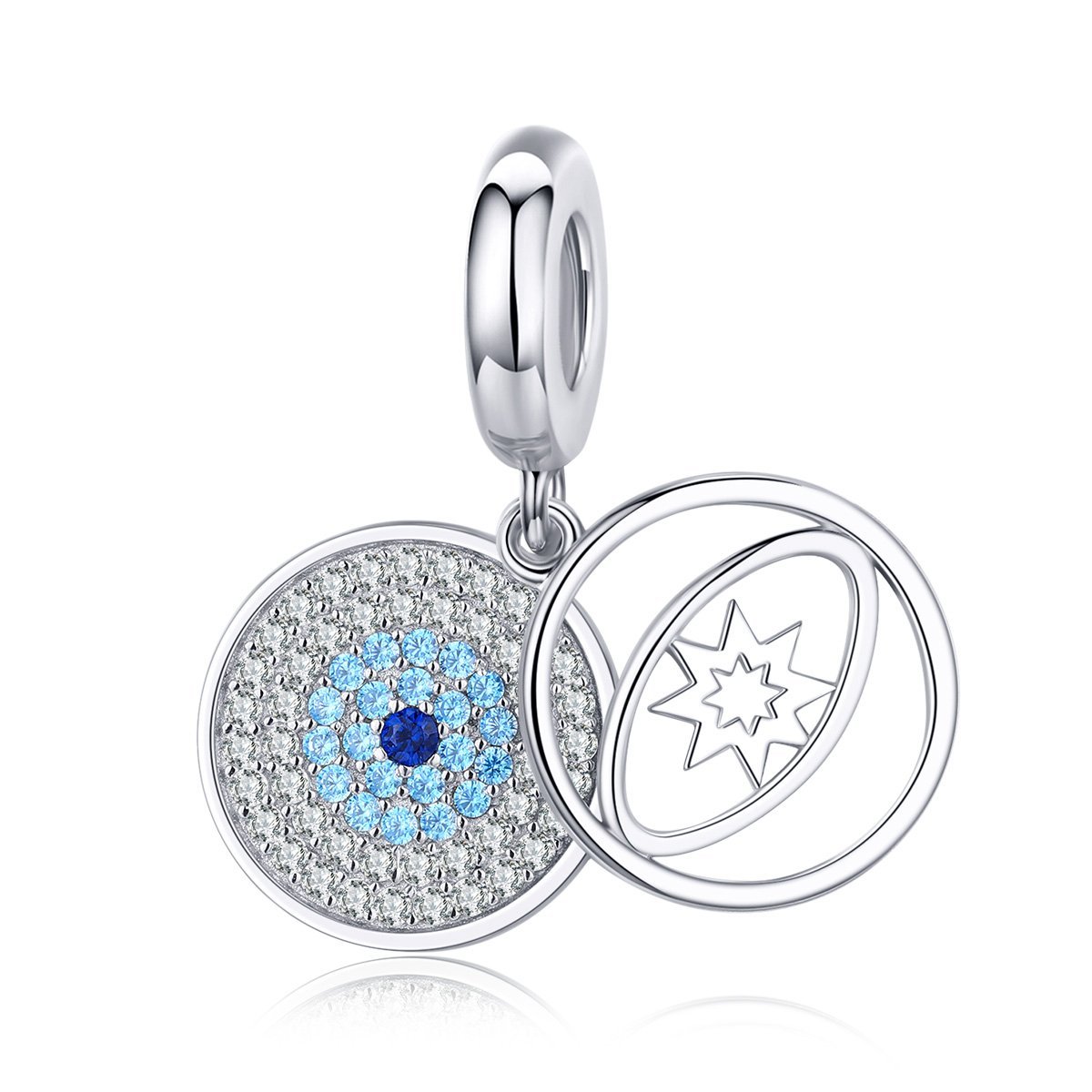 The Lucky Eye 925 Sterling Silver Dangle Charm - jolics