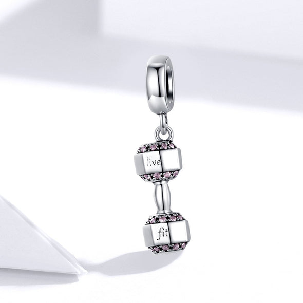 The Weight 925 Sterling Silver Dangle Charm - jolics