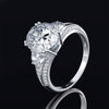 Three Stone Oval Cut Luxury Ring - jolics