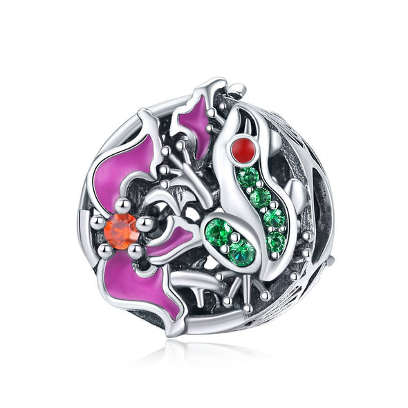 Tree Frog 925 Sterling Silver Bead Charm - jolics