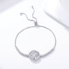 Tree of Life 925 Sterling Silver Adjustable Tennis Bracelet - jolics