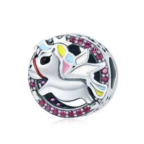 Unicorn 925 Sterling Silver Bead Charm - jolics