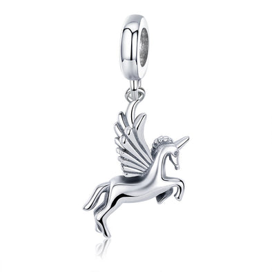 Unicorn 925 Sterling Silver Dangle Charm - jolics